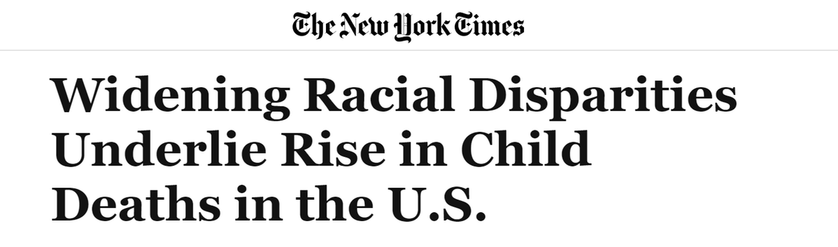 美国青少年死亡率种族差异明显扩大 专家：系统性种族主义是造成这一悲剧的..